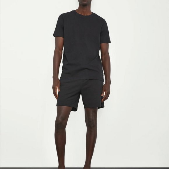 Onia Garment Dyed Jersey T-Shirt Short sleeve Black Size M - Picture 3 of 5